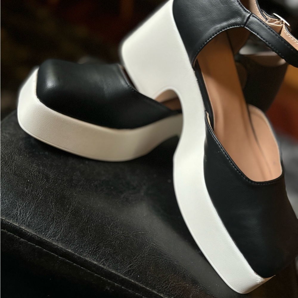 Fun chunky heel shoes